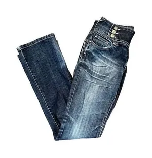 Standards & Practices 3 Button Close Boot Cut Size 27 Jeans Blue thumbnail 1