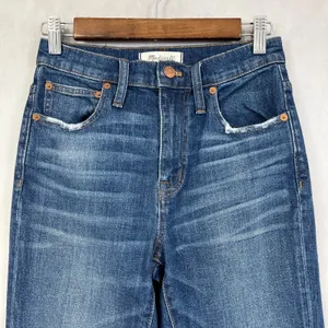 Madewell Womens‎ Jeans Size 23 The High Rise Slim Boy Jean Milton Wash Stretch thumbnail 3