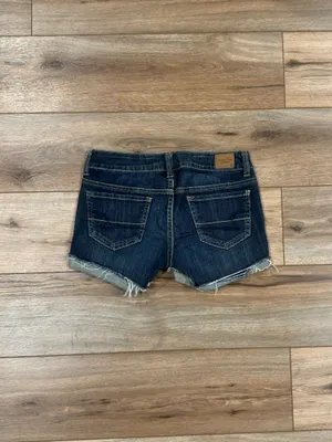 AMERICAN EAGLE Casual Vintage 2000s Y2k Low-rise Jean Short Shorts | Size 2 thumbnail 3