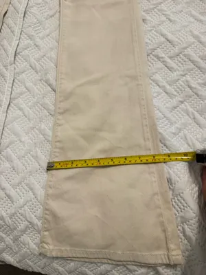 Fiorucci boot cut cream-colored denim Pants Size 29 thumbnail 6