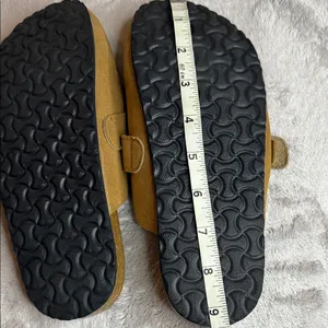 Tory Burch Tan Suede Slip-On Mules thumbnail 4