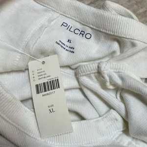 Pilcro Womens XL White Ribbed Sleeveless V-neck Button Tank Top New Basic Casual thumbnail 8