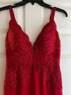 Cinderella Divine Red Prom Dress thumbnail 2