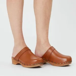 Isabel Marant Thalie Classic Clogs Shoes Natural Studded size 35 thumbnail 1