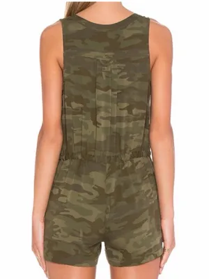 ANTHROPOLOGIE SANCTUARY Women’s Cameo Sleeveless Utility Romper Size Small thumbnail 2