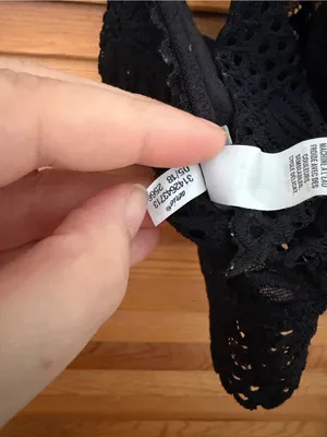 Aerie Lace Racerback Bralette in black size med thumbnail 4