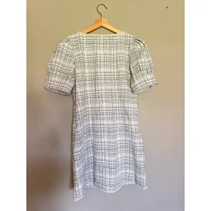 FREE PEOPLE NWT Juni B Black White Plaid Button Mini Dress Size Small thumbnail 6