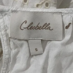 Cleobella Cherie Midi Dress Eyelet Lace Ruffle Size S White Cottagecore Prairie thumbnail 9