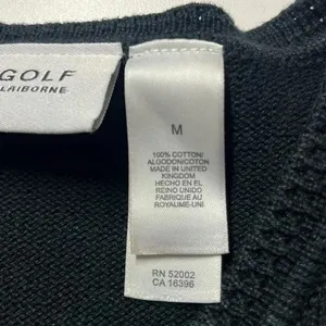 Liz Claiborne Vintage 100% cotton preppy knit sweater LizGolf‎ country club bookish classic thumbnail 10