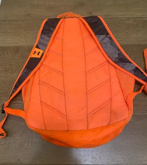 Under Armour Storm Heatgear Orange Gray Camouflage Camo 2 Strap Backpack thumbnail 2