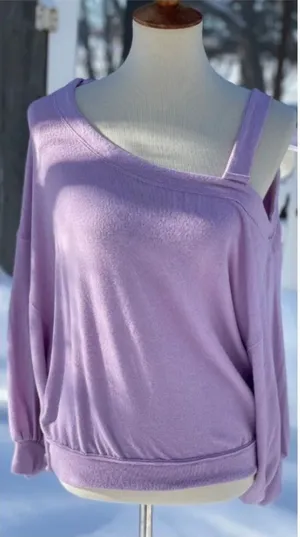 Free People Flaunt It Cold Shoulder LS Top thumbnail 3