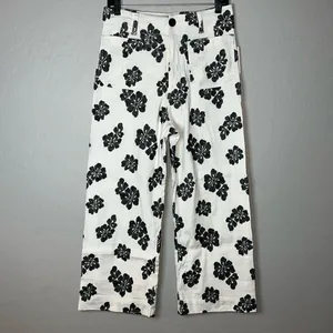 Anthropologie Maeve The Colette Wide-Leg Embroidered Pants thumbnail 5