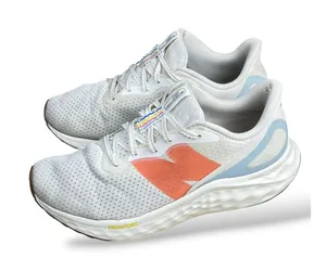 New Balance Fresh Foam Arishi v4 White Orange Blue Running Shoes Mens 7 Wome 8.5 thumbnail 1