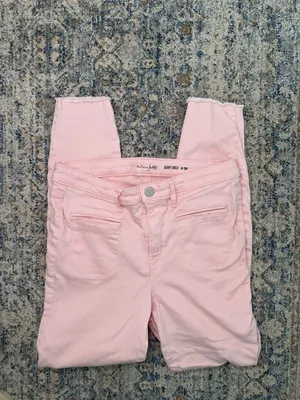 Maison Jules Skinny Ankle Jeans Pink Size 8/29 thumbnail 3