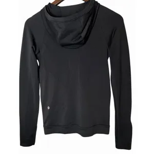 Lululemon Seamless Ventilate Jacket Black Hooded Full Zip Running Gym Womens 6 thumbnail 9