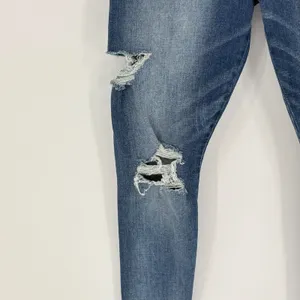 American Eagle Super Hi-Rise‎ Jegging Womens 10 Short Blue Distressed Jeans thumbnail 8