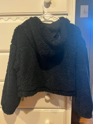 Urban Outfitters Cropped Furry Zip Up thumbnail 2