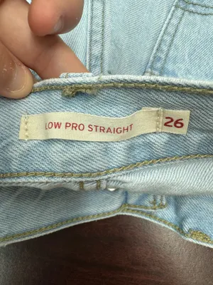 Levi’s Low Pro Straight Light Wash Jeans Size 26 thumbnail 4