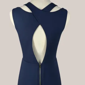 Ya Los Angeles Fit and Flare Navy Blue Dress Size M thumbnail 7