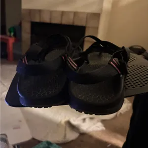 Chacos Sport Sandals Women Size US 8 Black Textile Ankle Strap Comfort Walking thumbnail 4