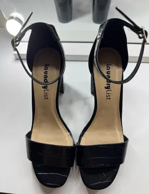 Laundry List Black Platform Block Heels Size 7 thumbnail 2