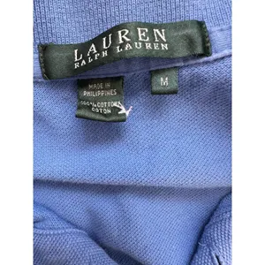 Vintage 90s Ralph Lauren Women’s Blue Polo Shirt Medium thumbnail 7
