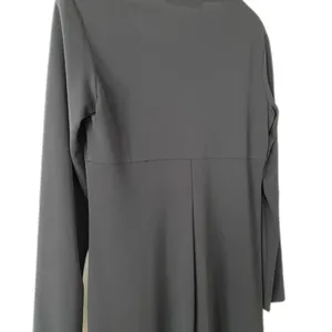 Y2K 90s Vintage Maxi Dress Long Sleeve Shift Column Minimalist Modesty Goth Vamp thumbnail 9