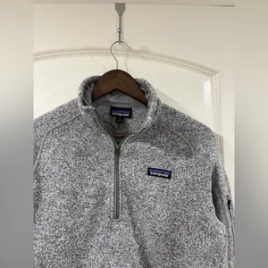 Patagonia Better Sweater Women’s Medium 1/4 Zip Gray Fleece Pullover thumbnail 3