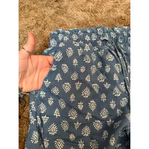 Joie Lyocell Boho Floral Print Pull-On Drawstring Shorts Blue White Paperbag thumbnail 3