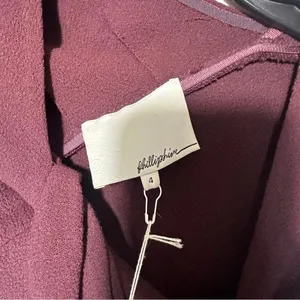 3.1 PHILLIP LIM Virgin Wool Mini Dress Burgundy Twist‎ Sleeve Business Size: 4 thumbnail 5