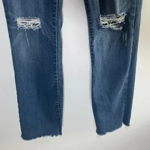 Judy Blue High Waisted Straight Fit Distressed Fray Hem Jeans 15/32 Plus EUC 021 thumbnail 3