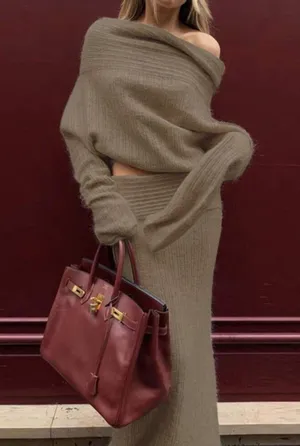 Sweater Set Brown Size M thumbnail 2