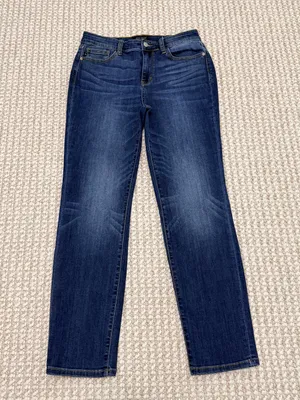 Judy Blue Dark Wash Straight Leg Jeans size 11/30 mid rise thumbnail 12