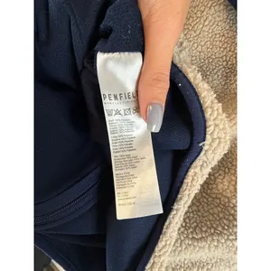 Penfield Fleece Jacket Deep Pile Sherpa S Womens Beige Blue Colorblock Gorpcore thumbnail 5