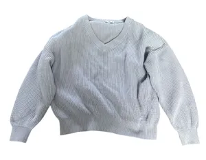 Tna Crew Neck Ribbed Knit Sweater‎ Lavender Size S Purple thumbnail 1