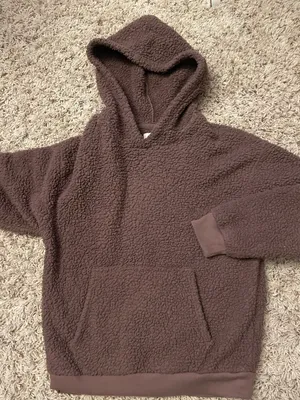 Fuzzy Purple Hoodie thumbnail 1