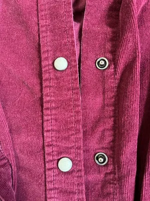 Universal Threads Corduroy burgundy button up thumbnail 2