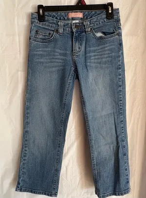 Aeropostale Straight‎ Leg Ankle Jeans Women’s Size 0 Light Wash Classic Preppy thumbnail 1