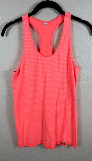 Under‎ Armour Tank Top Women Small Striped Racerback Performance Athletic thumbnail 1