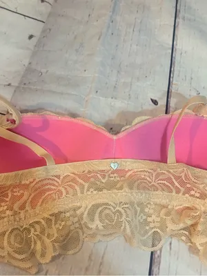 Victoria's Secret Beige Lace Push-Up Bralette thumbnail 5