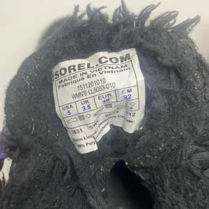Sorel Tivoli II Leather Plaid Lace-Up Snow Boots‎ Black Gray Purple Size US 5 thumbnail 11