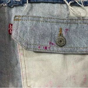Levi's Light Blue Denim Oversized Jacket(Size XS) thumbnail 12