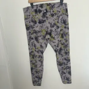 LULULEMON- Align High Rise Pant 28” Radial Tie Dye Mauve Grey Size 16 thumbnail 4