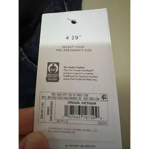 Isabel Maternity by Ingrid & Isabel Dark Wash Skinny Jeans Woman’s Size 4 NEW thumbnail 4