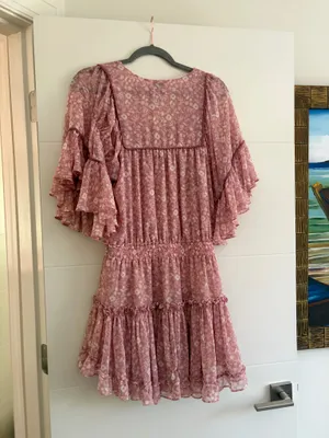 MISA Los Angeles Pink Floral Mini Dress thumbnail 2
