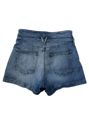 Veronica Beard Jaylen Denim High Waisted Shorts in Waterfall Wash Size 28 Boho thumbnail 5