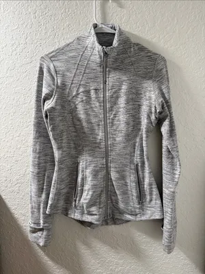 🍋 LULULEMON Women’s Grey Space-Dye Full-Zip Jacket Size 4 W4ACYS thumbnail 14