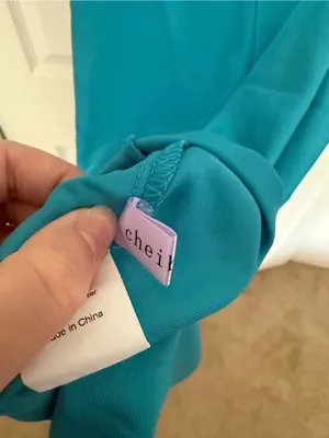 Cheibear Blue Green Teal Satin Midi Nightgown Sleep Dress Pajamas Size XL thumbnail 8