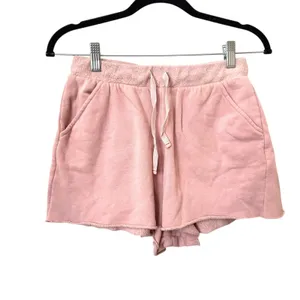 FREE PEOPLE‎ Intimately Fleece Lined Shorts Pink Small thumbnail 2
