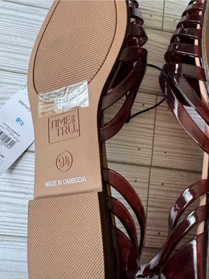 Time and Tru Women's Huarache Jelly Sandals Flats Sz 9.5 NWT thumbnail 5